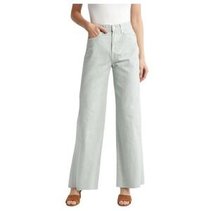 VERONICA BEARD Taylor Relaxed Wide Leg High Rise Jeans Silver Sage, Size 31, NWT